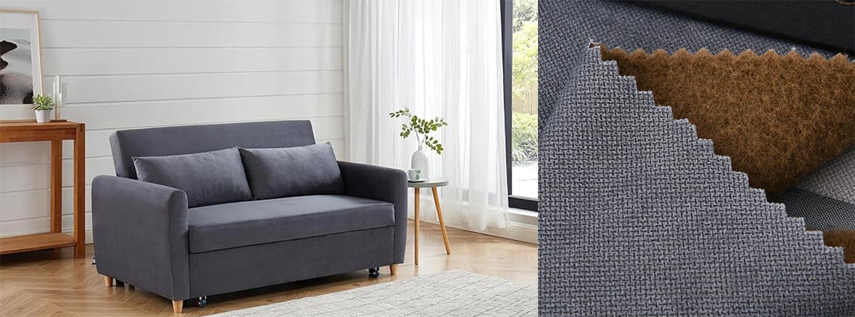 imitaion hemp linen sofa fabric application