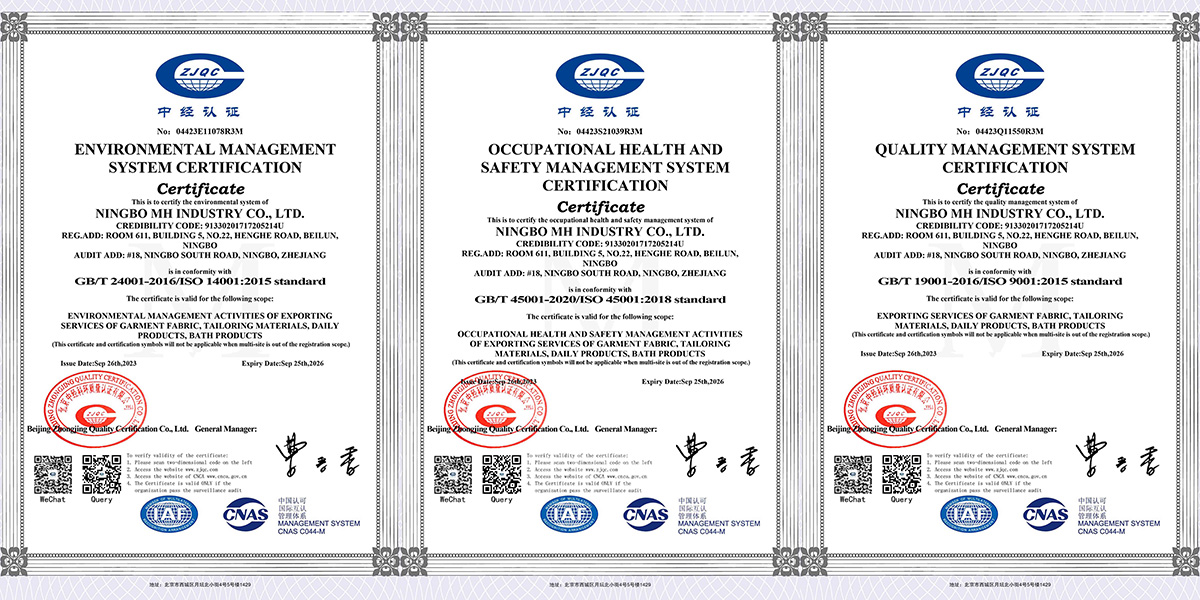MH ISO Certificated