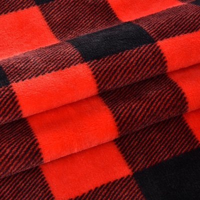 Double-Napped Flannel Fleece Plaid Fabric
