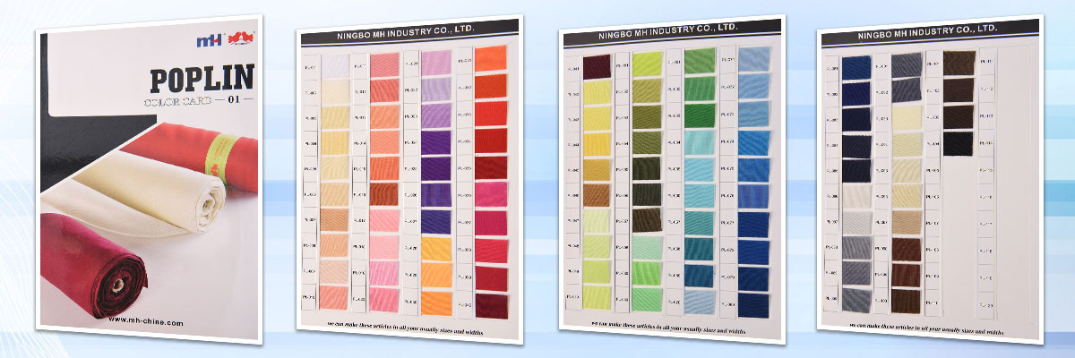 poplin fabric color card 1200