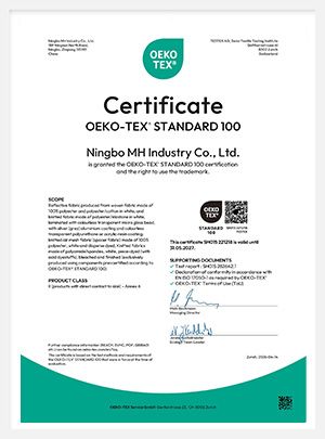 Fabric OEKO-TEX 100