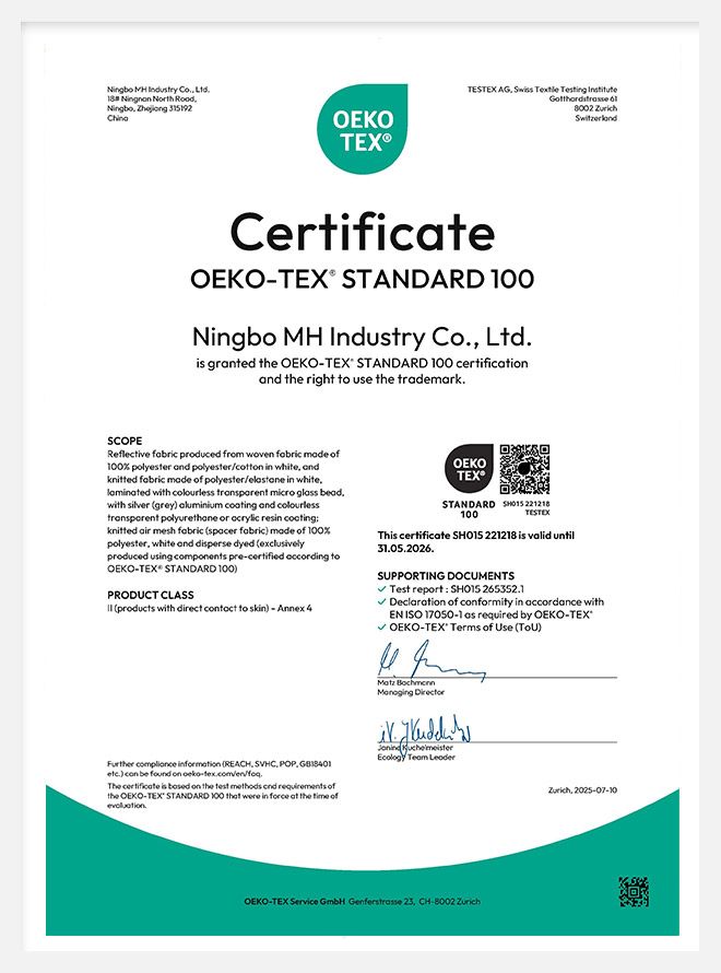Oeko-Tex Standard 100 Annex 4
